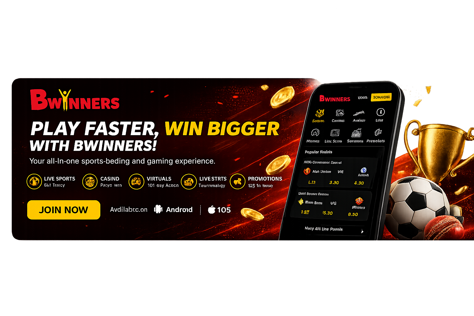 Bwinners — Play faster, win bigger. Join now.